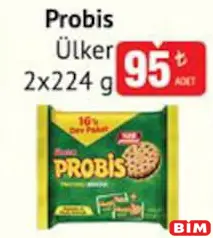 ÜLKER PROBİS BİSKÜVİ 2X224 G fiyat ve kampanya bilgisi